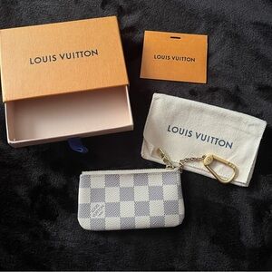 Louis Vuitton Key Pouch Damier Azur